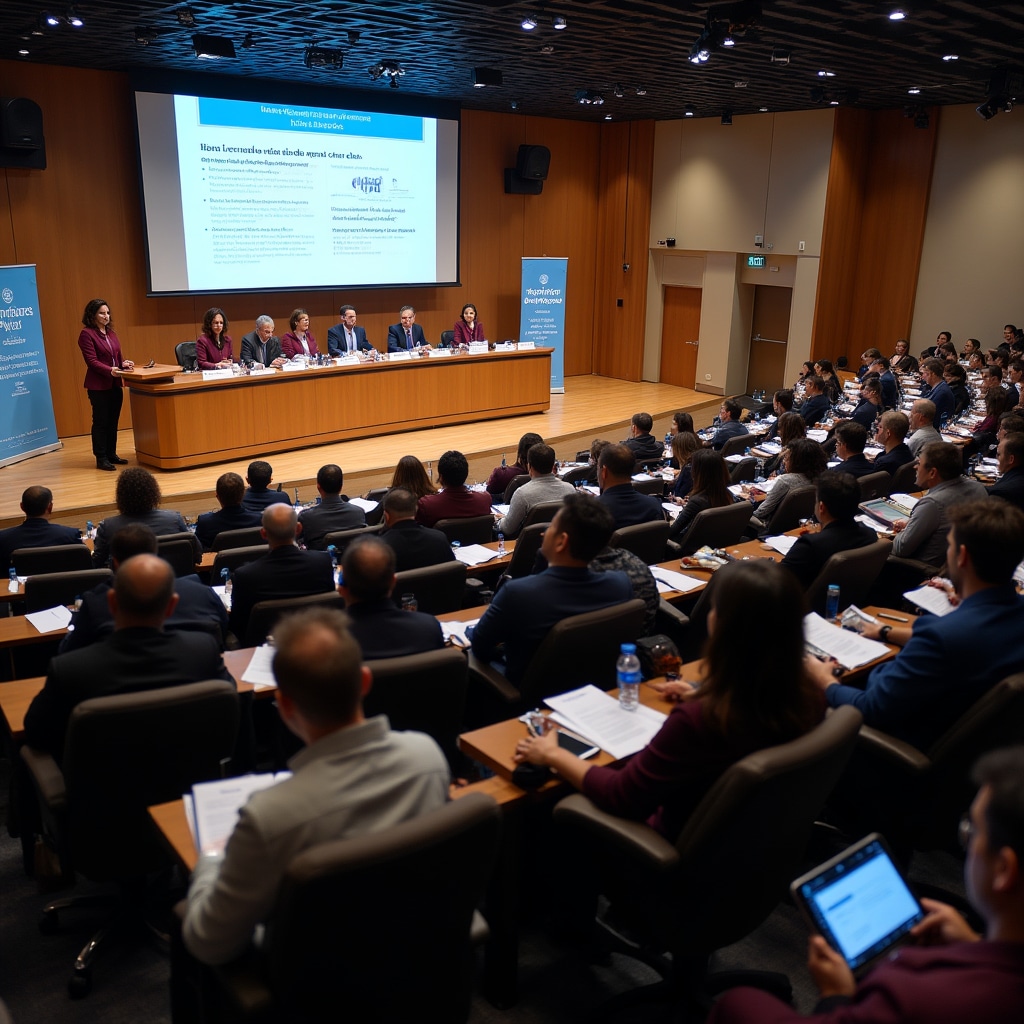 Cooperative general assembly with members voting on organizational decisions in democratic meeting