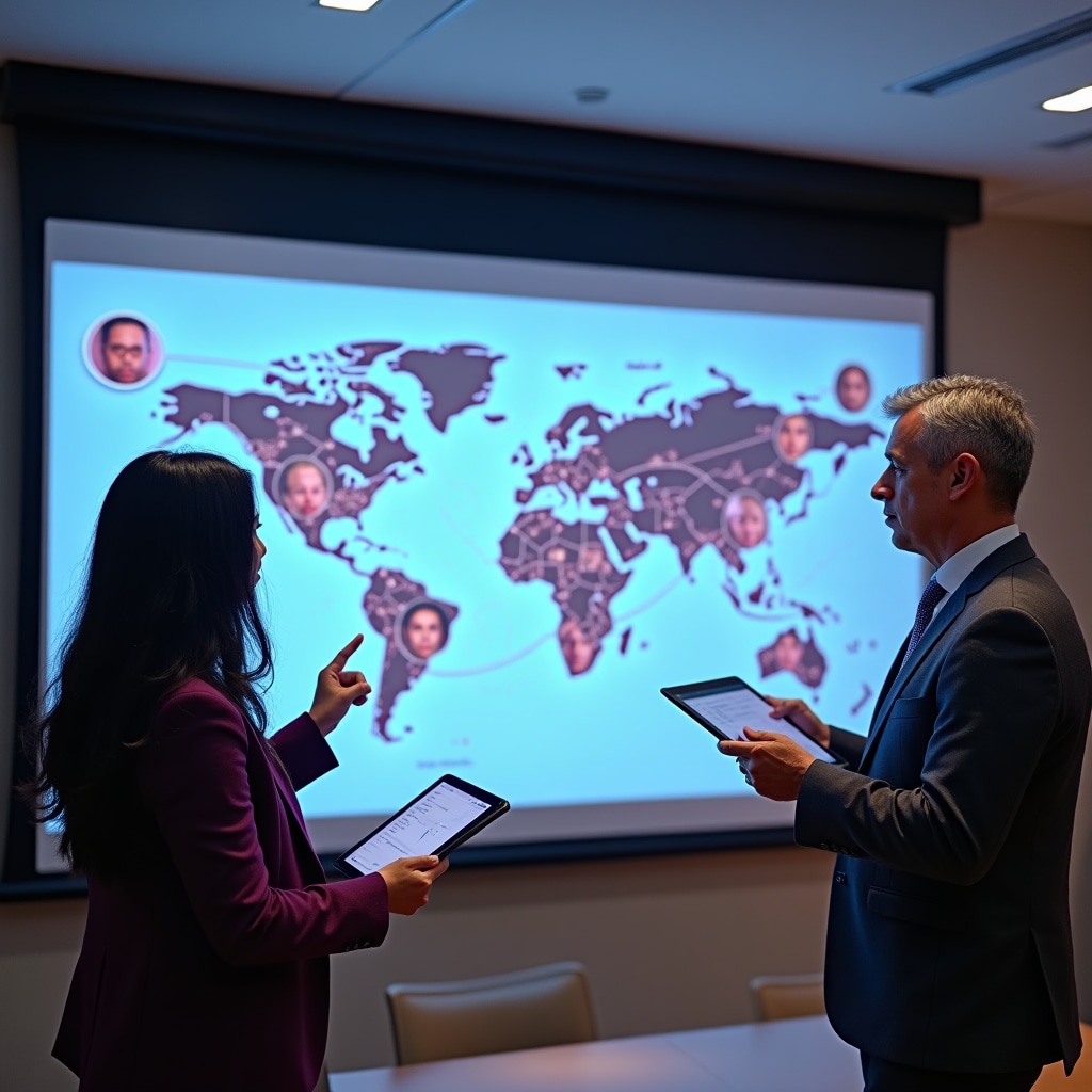 Community network visualization showing interconnected trust relationships